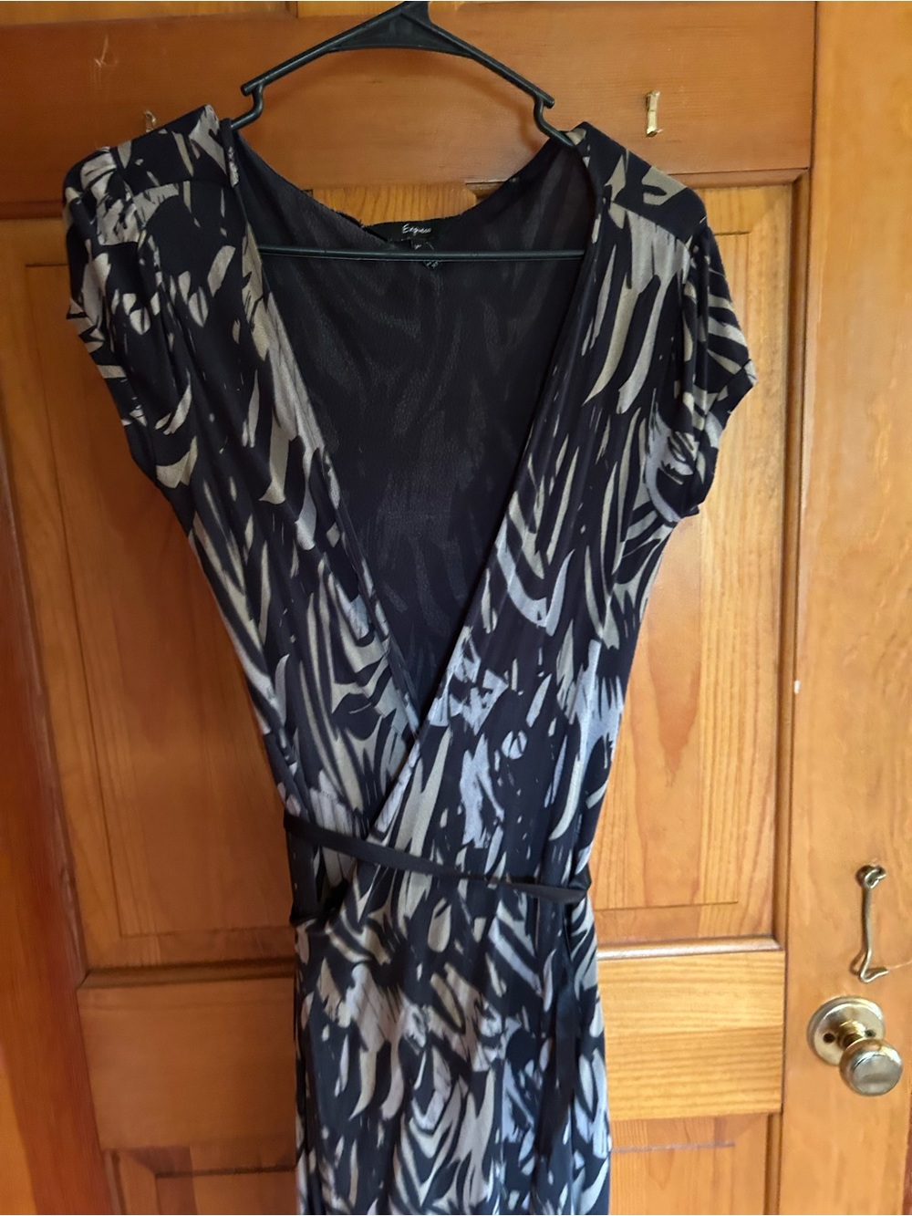 Express Wrap Dress with Fun Pattern